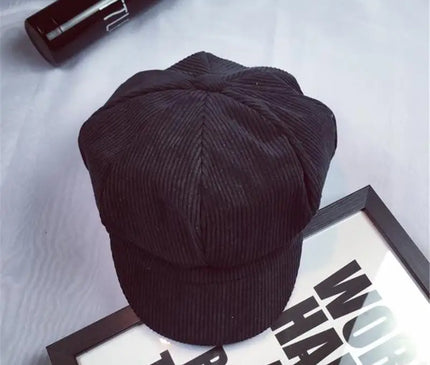 Casquette velours octogonale féminine créative vagabonde
