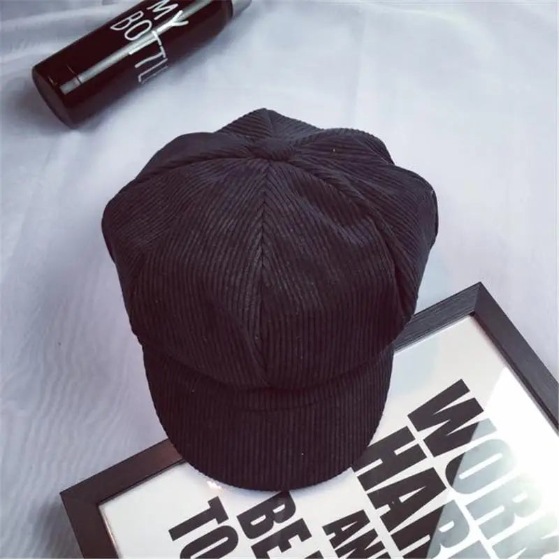 Casquette velours octogonale féminine créative vagabonde