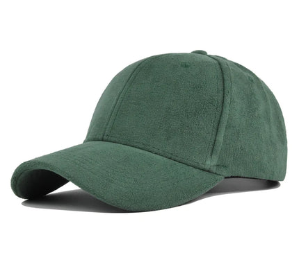 Casquette velours vert lisse sophistiquée bohème