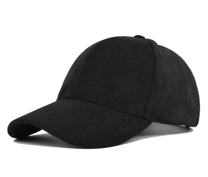 Casquette velours noir lisse moelleuse créative