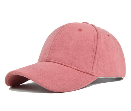 Casquette velours rose lisse fine rêveuse