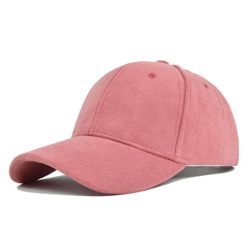 Casquette velours rose lisse fine rêveuse