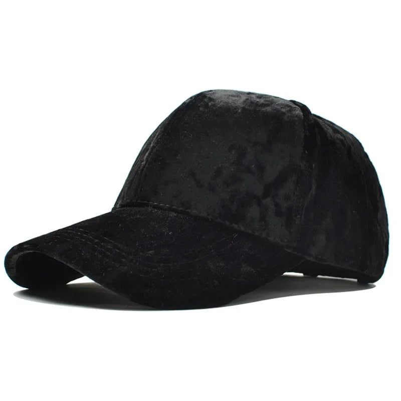 Casquette velours soie noir joyeuse créative