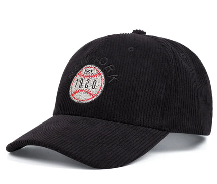 Casquette velours new york brodée urbaine charmante