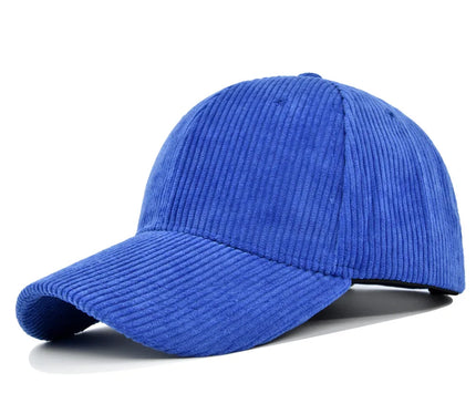 Casquette velours côtelé bleu clair fantaisiste vagabonde