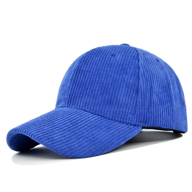 Casquette velours côtelé bleu clair fantaisiste vagabonde
