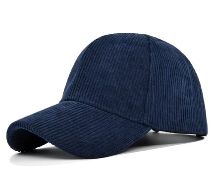 Casquette velours côtelé bleu espiègle charmante