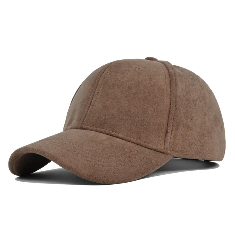 Casquette velours marron lisse souple bohème
