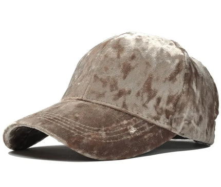 Casquette velours soie texturée chic