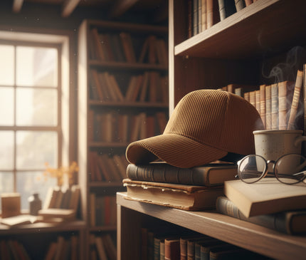 Casquette velours marron audacieuse fantaisie